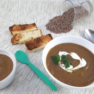 Supë krem me thjerrëza